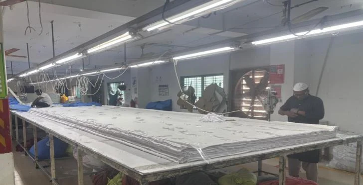 Fabric cutting tables