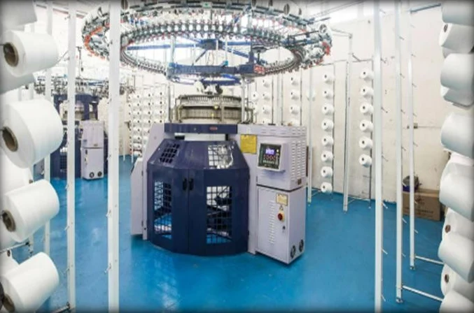 Knitting machinery at Classic Knitting