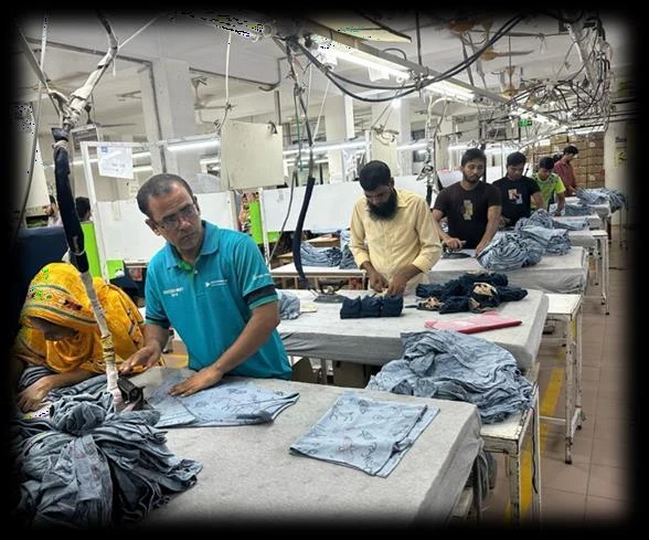 Garment finishing at A.M.S. Knitwear